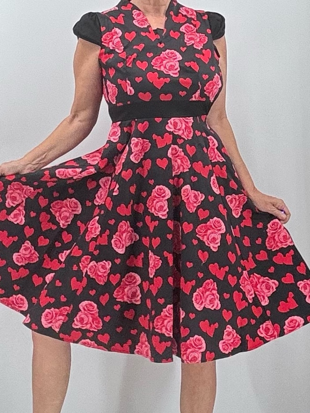 Hearts & Roses London Retro 50s Pinup Girl Rockabilly Twee Coquette Swing Dress